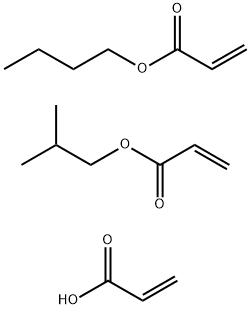 Acrylic acid, butyl acrylate, isobutyl acrylate polymer Struktur