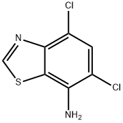 7-Benzothiazolamine,4,6-dichloro-(9CI) Struktur