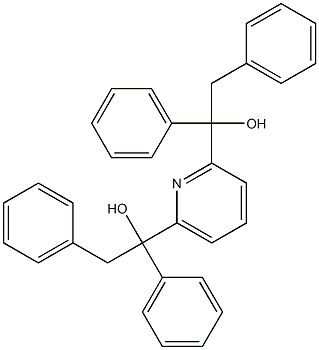 α,α'-Dibenzyl-α,α'-diphenyl-2,6-pyridinedimethanol Struktur