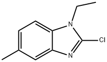 1H-Benzimidazole,2-chloro-1-ethyl-5-methyl-(9CI) Struktur