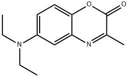 6-(diethylamino)-3-methyl-2H-1,4-benzoxazin-2-one Struktur