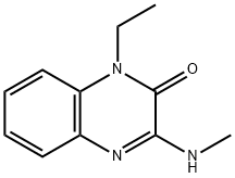 2(1H)-Quinoxalinone,1-ethyl-3-(methylamino)-(9CI) Struktur