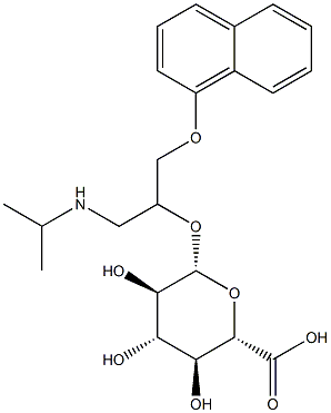 (S)-Propranolol-O-beta-D-glucuronide min. 95% Struktur