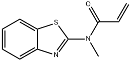 2-Propenamide,N-2-benzothiazolyl-N-methyl-(9CI) Struktur