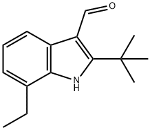 1H-Indole-3-carboxaldehyde,2-(1,1-dimethylethyl)-7-ethyl-(9CI) Struktur