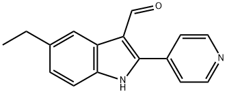 1H-Indole-3-carboxaldehyde,5-ethyl-2-(4-pyridinyl)-(9CI) Struktur