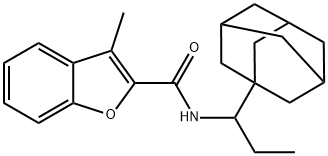 2-Benzofurancarboxamide,3-methyl-N-(1-tricyclo[3.3.1.13,7]dec-1-ylpropyl)-(9CI) Struktur