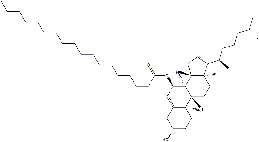 Cholest-5-ene-3β,7α-diol 7-octadecanoate Struktur