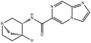 Imidazo[1,2-a]pyrazine-6-carboxamide, N-(1R,3R,4S)-1-azabicyclo[2.2.1]hept- Struktur