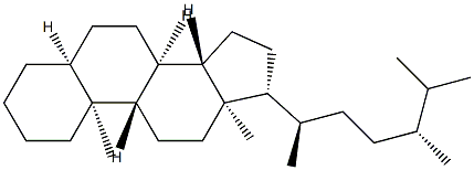 (24R)-5β-Ergostane Struktur