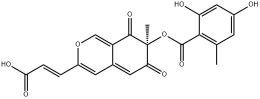 (-)-MITORUBRINIC ACID Struktur