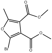 2-Bromo-5-methylfuran-3,4-dicarboxylic acid dimethyl ester Struktur