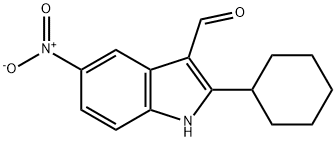 1H-Indole-3-carboxaldehyde,2-cyclohexyl-5-nitro-(9CI) Struktur