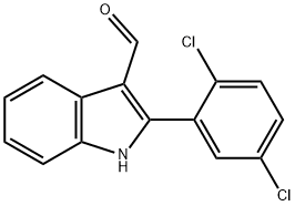 1H-Indole-3-carboxaldehyde,2-(2,5-dichlorophenyl)-(9CI) Struktur