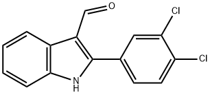 1H-Indole-3-carboxaldehyde,2-(3,4-dichlorophenyl)-(9CI) Struktur