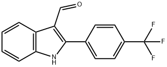 1H-Indole-3-carboxaldehyde,2-[4-(trifluoromethyl)phenyl]-(9CI) Struktur