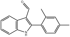 1H-Indole-3-carboxaldehyde,2-(2,4-dimethylphenyl)-(9CI) Struktur