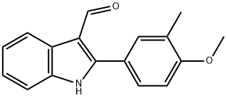 1H-Indole-3-carboxaldehyde,2-(4-methoxy-3-methylphenyl)-(9CI) Struktur