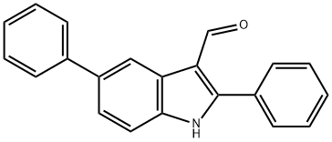 1H-Indole-3-carboxaldehyde,2,5-diphenyl-(9CI) Struktur