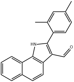 1H-Benz[g]indole-3-carboxaldehyde,2-(2,4-dimethylphenyl)-(9CI) Struktur