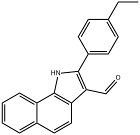 1H-Benz[g]indole-3-carboxaldehyde,2-(4-ethylphenyl)-(9CI) Struktur