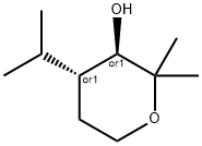 2H-Pyran-3-ol,tetrahydro-2,2-dimethyl-4-(1-methylethyl)-,(3R,4R)-rel-(9CI) Struktur