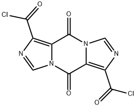 5,10-dioxo-5H,10H-diimidazo[1,5-a:1',5'-d]pyrazine-1,6-dicarbonyl dichloride Struktur