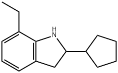 1H-Indole,2-cyclopentyl-7-ethyl-2,3-dihydro-(9CI) Struktur