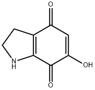 1H-Indole-4,7-dione,2,3-dihydro-6-hydroxy-(9CI) Struktur