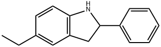 1H-Indole,5-ethyl-2,3-dihydro-2-phenyl-(9CI) Struktur