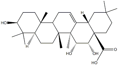 3β,15α,16α-トリヒドロキシオレアナ-12-エン-28-酸 化學構造式