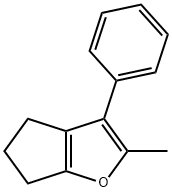 4H-Cyclopenta[b]furan,5,6-dihydro-2-methyl-3-phenyl-(9CI) Struktur