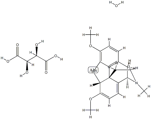 Thebaine bitartrate monohydrate Struktur