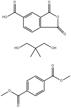 1,4-Benzenedicarboxylic acid, dimethyl ester, polymer with 1,3-dihydro-1,3-dioxo-5-isobenzofurancarboxylic acid and 2,2-dimethyl-1,3-propanediol Struktur