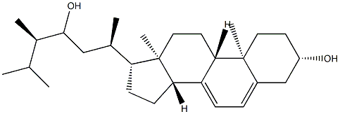 5,7-Ergostadiene-3β,23-diol Struktur