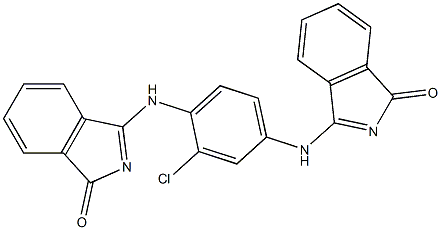 3,3'-[(2-chloro-1,4-phenylene)dinitrilo]bis[2,3-dihydro-1H-isoindol-1-one] Struktur