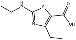 5-Thiazolecarboxylicacid,4-ethyl-2-(ethylamino)-(9CI) Struktur