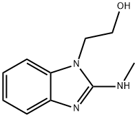 1H-Benzimidazole-1-ethanol,2-(methylamino)-(9CI) Struktur