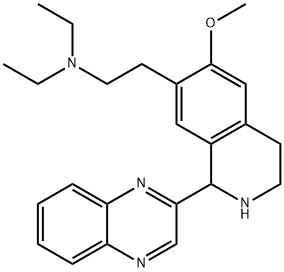 7-Isoquinolineethanamine,N,N-diethyl-1,2,3,4-tetrahydro-6-methoxy-1-(2-quinoxalinyl)-(9CI) Struktur