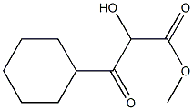 Cyclohexanepropanoic acid, -alpha--hydroxy--ba--oxo-, methyl ester (9CI) Struktur