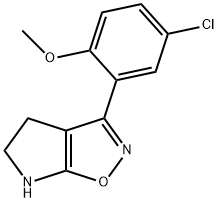 4H-Pyrrolo[3,2-d]isoxazole,3-(5-chloro-2-methoxyphenyl)-5,6-dihydro-(9CI) Struktur