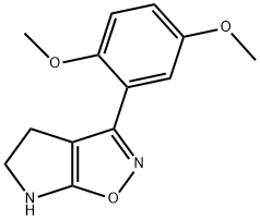 4H-Pyrrolo[3,2-d]isoxazole,3-(2,5-dimethoxyphenyl)-5,6-dihydro-(9CI) Struktur