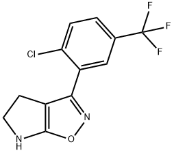 4H-Pyrrolo[3,2-d]isoxazole,3-[2-chloro-5-(trifluoromethyl)phenyl]-5,6-dihydro-(9CI) Struktur