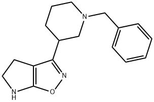 4H-Pyrrolo[3,2-d]isoxazole,5,6-dihydro-3-[1-(phenylmethyl)-3-piperidinyl]-(9CI) Struktur