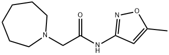 1H-Azepine-1-acetamide,hexahydro-N-(5-methyl-3-isoxazolyl)-(9CI) Struktur