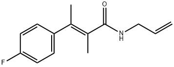 N-Allyl-α,β-dimethyl-4-fluorocinnamamide Struktur