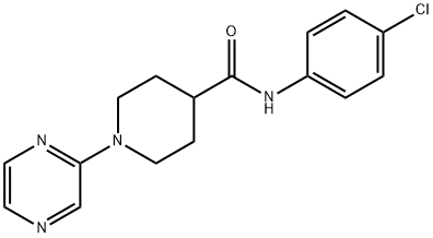 4-Piperidinecarboxamide,N-(4-chlorophenyl)-1-pyrazinyl-(9CI) Struktur