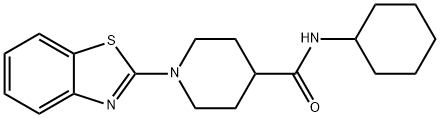 4-Piperidinecarboxamide,1-(2-benzothiazolyl)-N-cyclohexyl-(9CI) Struktur