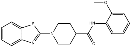 4-Piperidinecarboxamide,1-(2-benzothiazolyl)-N-(2-methoxyphenyl)-(9CI) Struktur