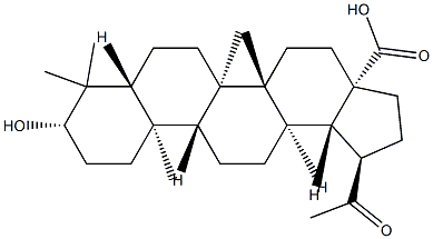 platanic acid Struktur